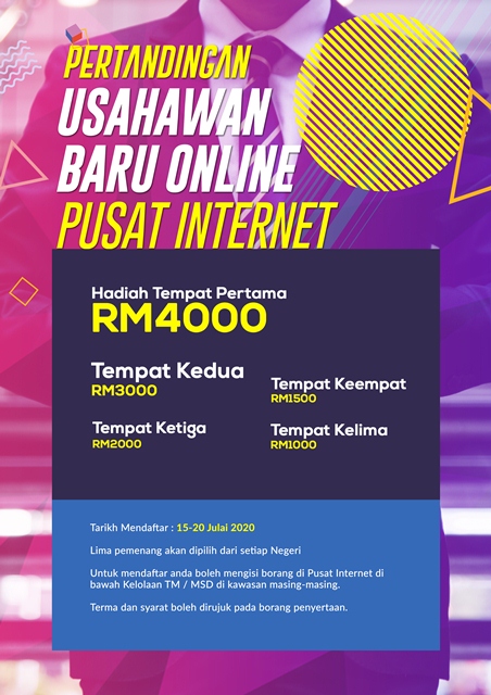 Pertandingan usahawan baru online